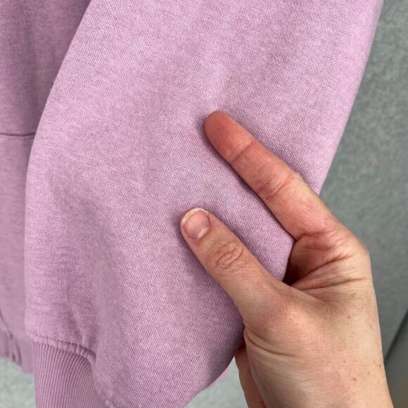 Smiley World x H&M Kids Oversized Graphic Full Zip Hoodie Size XL Purple Happy - Picture 13 of 16